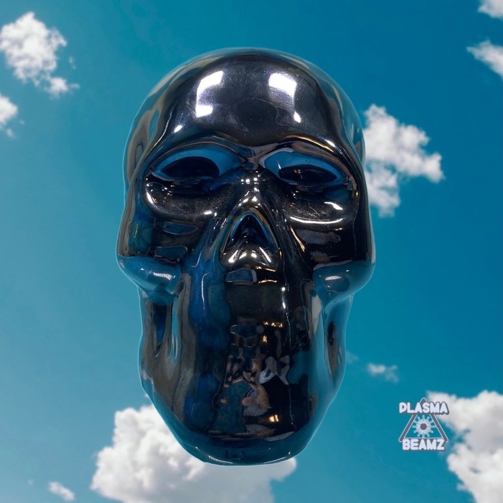 Gunmetal Ceramic Skull